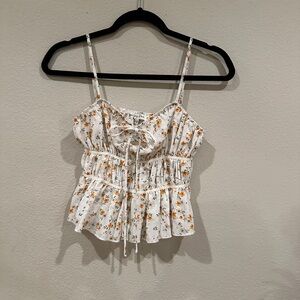 Emory Park White Floral Camisole